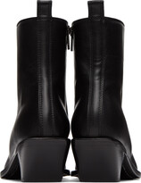 Thumbnail for your product : Ann Demeulemeester Black Square Toe Wedge Heel Boots