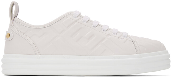Fendi White 'Forever Fendi' Rise Sneakers - ShopStyle