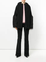 Thumbnail for your product : Giamba fringed cuffs coat
