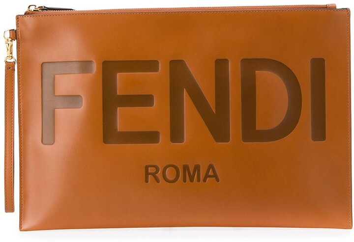 fendi monogram clutch