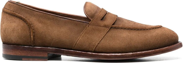 Officine Creative Temple suede Penny loafers