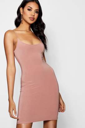 boohoo Strappy Double Layer Bodycon Dress
