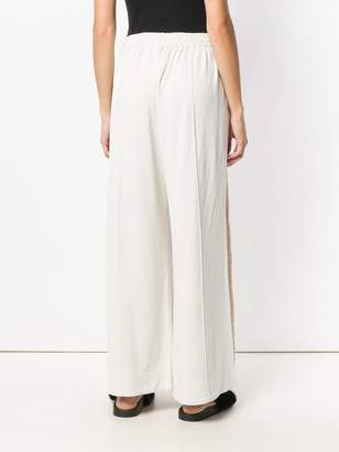 Y-3 striped wide-leg casual trousers