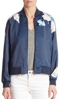 Thumbnail for your product : Joe's Jeans Elsie Sateen Floral-Print Bomber Jacket