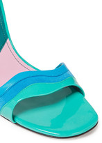 Thumbnail for your product : Emilio Pucci Suede, Smooth And Patent-leather Sandals