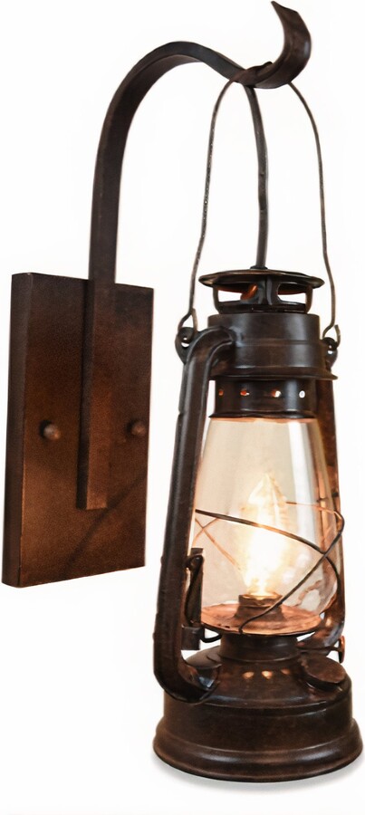 Etsy Hanging Electric Oil Lantern Rustic Western Cowboy Wall Sconce