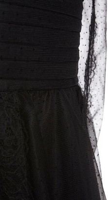 BROGNANO Tulle & Lace Mini Dress