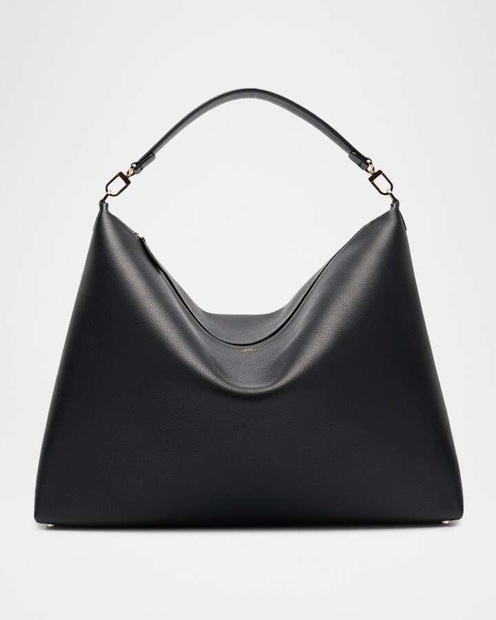 Totême Bevel Slouchy Grain Leather Tote Bag