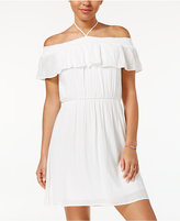 Thumbnail for your product : Sequin Hearts Juniors' Ruffled Off-The-Shoulder Dress