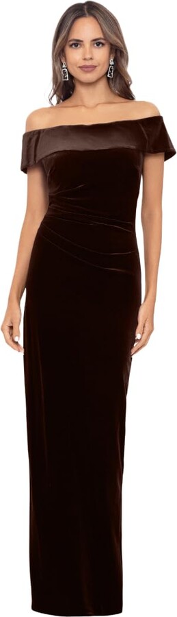 Xscape Womens Xscape Velvet Gown Xscape Evenings Women's Velvet