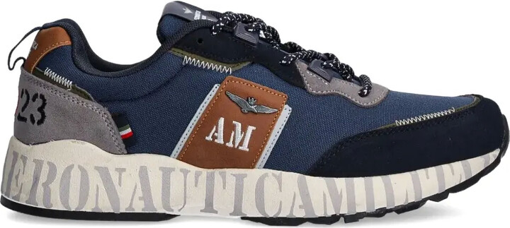 Aeronautica Militare Colour-Blocked Running Sneakers