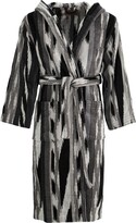Terry-Cloth Effect Striped Robe 