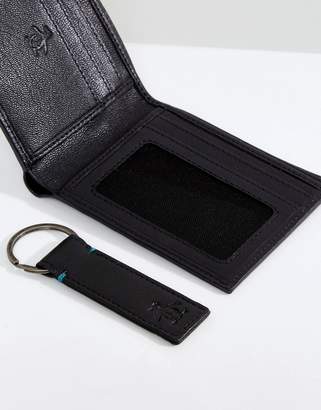 Original Penguin Wallet And Keychain Set In Black