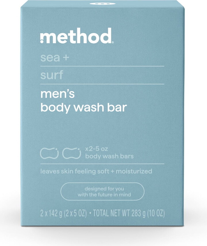 Method Products Bar Soap, Sea + Surf, 2 bars, 5 oz each
