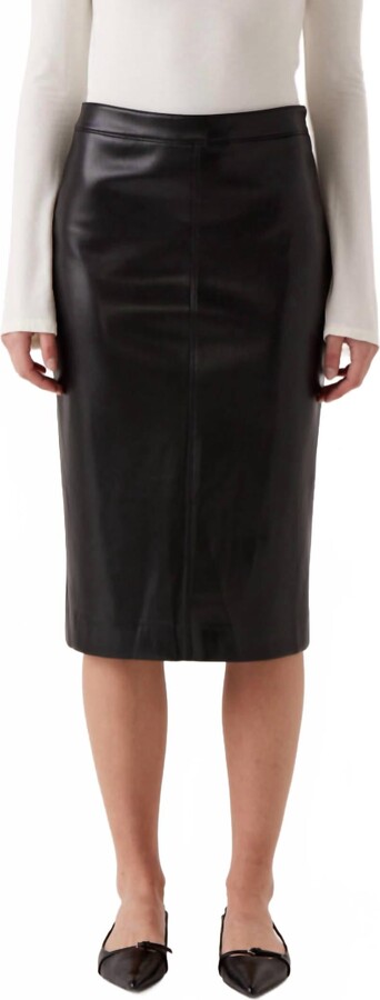 Rue Sophie Women's Bridget Faux Leather Skirt In Black