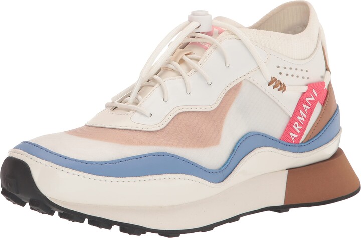 Armani Exchange Women's Serg Knit Socks Logo Og Sneakers