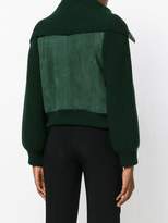 Thumbnail for your product : Chloé knitted detail leather jacket