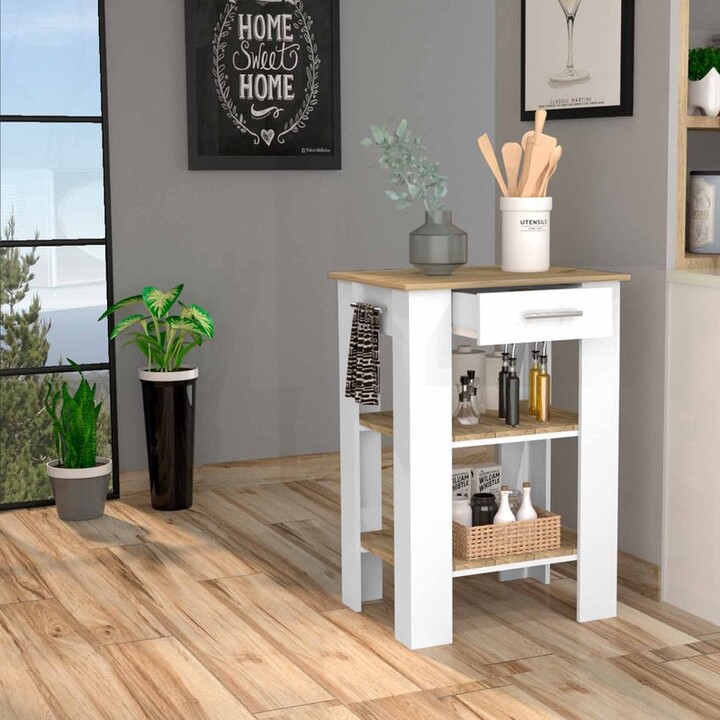 FM Furniture Bay Area Pantry, Double Door One Drawer, Four