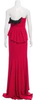 Thumbnail for your product : Carmen Marc Valvo Strapless Draped Evening Gown