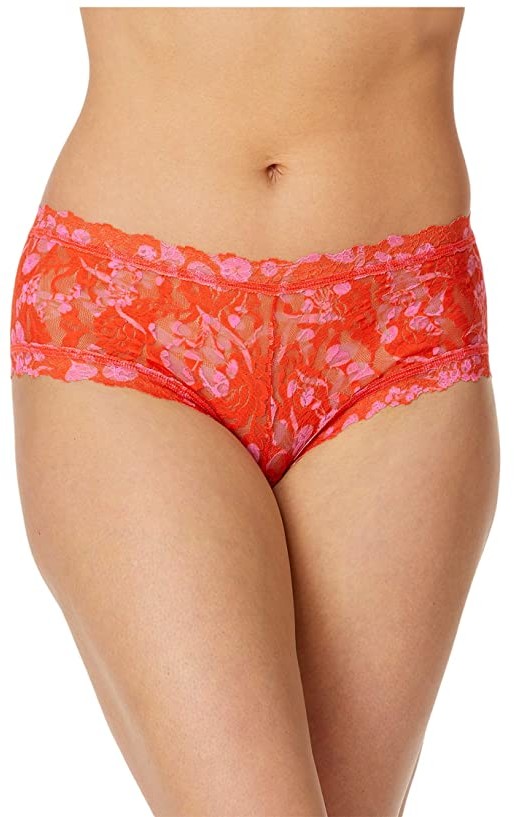 orange lace underwear