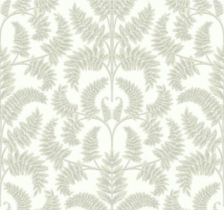 York Wall Coverings 60.75 sq ft Beige Royal Fern Damask Pre-Pasted Wallpaper
