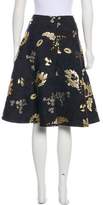 Thumbnail for your product : Alexander McQueen Brocade A-Line Skirt