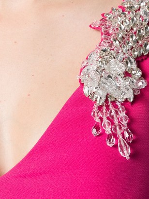 Emilio Pucci Embellished Shoulder Dress