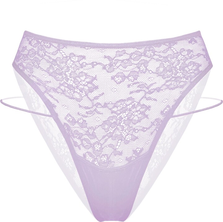 Monique Morin Lingerie Wild Remix High Leg Panty Lilac Hint