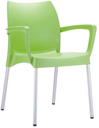Set of 4 Kaskade Stackable Chair Finish: Green