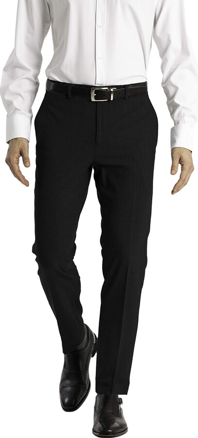 mens slim fit stretch dress pants
