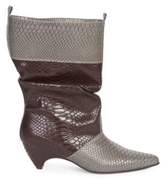 Thumbnail for your product : Stella McCartney Snake Print Slouchy Boots