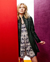 Thumbnail for your product : Nanette Lepore Love Crime Solid-Trim Floral Dress