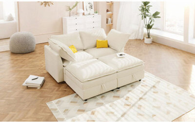 Latitude Run Mirod Modular 4-Piece Sofa with Storage