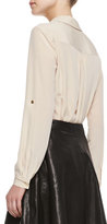Thumbnail for your product : Diane von Furstenberg Lorelei Long-Sleeve Silk Blouse