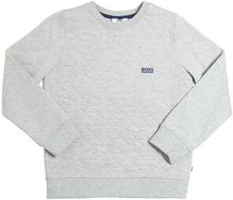 HUGO BOSS Quilted Cotton Sweatshirt