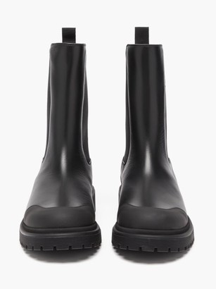 Moncler Patty Chunky-sole Leather Chelsea Boots - Black