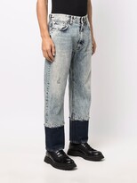 Thumbnail for your product : Just Cavalli Acid-Wash Straight-Leg Jeans