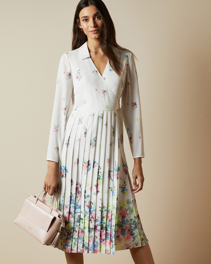 Ted Baker ELLIAN Pergola long sleeved midi dress ShopStyle