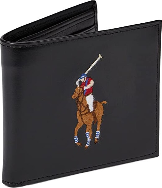 Polo Ralph Lauren Big Pony Leather Billfold Wallet - ShopStyle