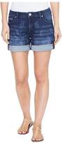 Thumbnail for your product : Jag Jeans Alex Boyfriend Laser Printed Mission Denim Shorts in Rapid Dark