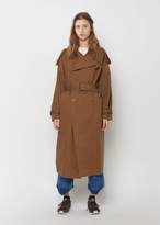 Thumbnail for your product : Y's Soft Cotton Trench Coat Brown Size: JP 1