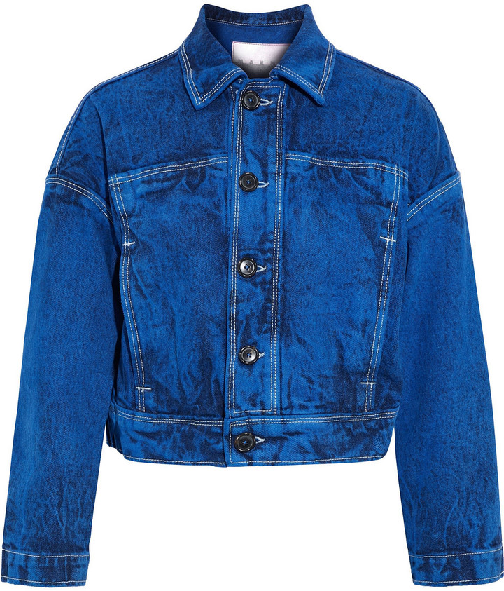 Marni Cropped Acidwash Denim Jacket ShopStyle