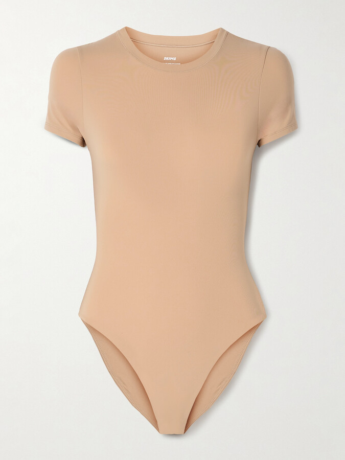 SKIMS - Fits Everybody T-shirt Bodysuit – Clay - Neutrals