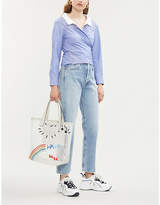 Thumbnail for your product : Anya Hindmarch Haha woven tote