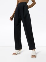 Thumbnail for your product : RE/DONE Pleated Straight-Leg Trousers