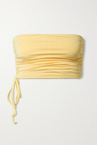 Thumbnail for your product : BONDI BORN + Net Sustain Rainey Bandeau Bikini Top - Yellow
