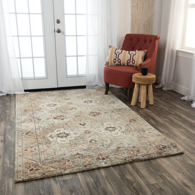 Bungalow Rose Wool Green Rug