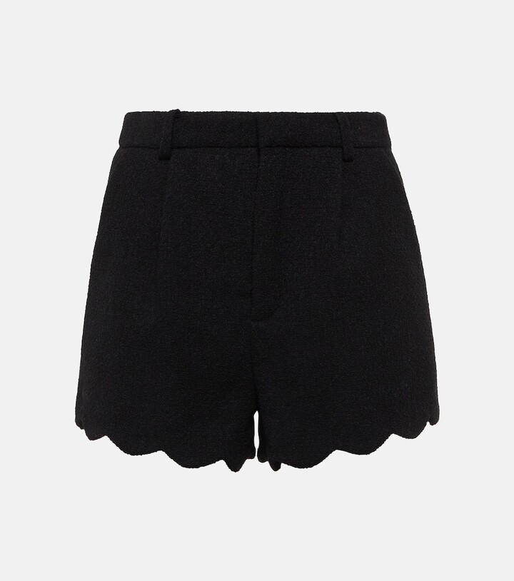 Saint Laurent Wool-blend tweed shorts