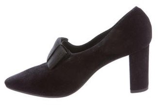 Creatures of Comfort Bow-Accented Suede Pumps