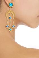 Thumbnail for your product : Ben-Amun Ben Amun 24-karat Gold-plated Crystal Clip Earrings